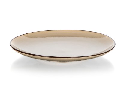 Talíř mělký 27cm PALAS keramický KRÉM
