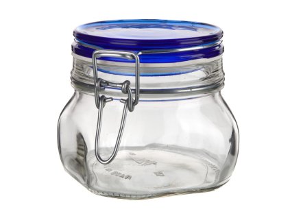 Dóza hermetická  500ml skl.s patentním uzávěrem FIDO Blue