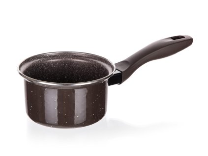 Rendlík s ručkou 14x6,5cm smalt.povrch GRANITE Dark Brown