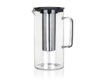 Džbán skleněný SUNA 2500m,l PH víčko, nerez sítko