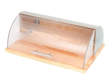 Chlebovka 39x28,5x15cm.GRANDE dřev./nerez/PH