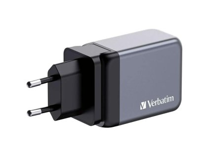 GaN adapt.2xUSB-C 65W/USB-A 3.0 VERBATIM