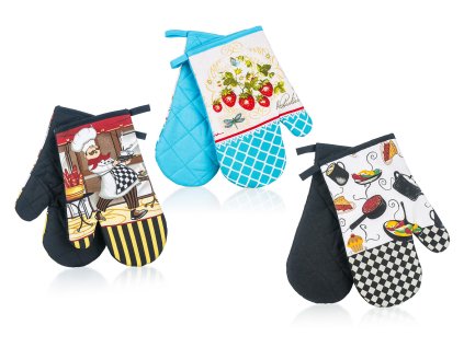 Chňapka BA 27x17cm COOK IV s magnetem (2ks) mix dekorů