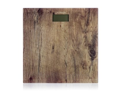 Váha osobní 150kg digitální PU-005W dekor dřevo