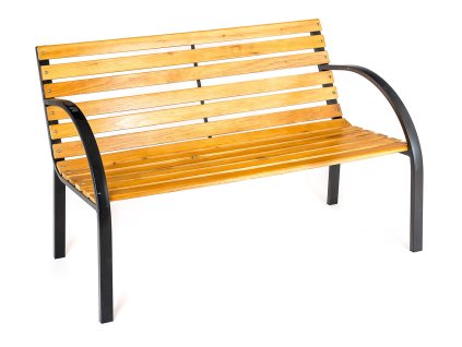 Lavička zahradní TANSSI 120x61x83cm ocel/dřevo