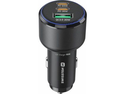 Adp.2xUSB-C PD+USB-A 95W+Kab.USB-C SWISS