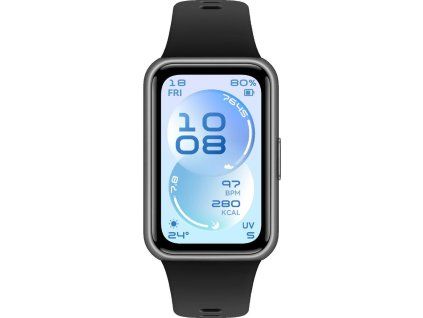 Band 11 Black Fluoroelastom.Strap HUAWEI
