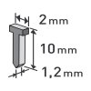 EXTOL PREMIUM 8852403 hřebíky, balení 1000ks, 10mm, 2,0x0,52x1,2mm