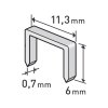 EXTOL PREMIUM 8852501 spony, balení 1000ks, 6mm, 11,3x0,52x0,70mm