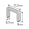 EXTOL PREMIUM 8852502 spony, balení 1000ks, 8mm, 11,3x0,52x0,70mm