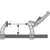 FORTUM 4755002 svěrka F ráčnová-rychloupínací, 200x80mm