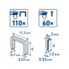 EXTOL CRAFT 402901 sponkovačka/hřebíkovačka aku, 4V Li-ion, 1300mAh, USB nabíjení