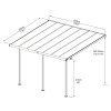 Palram Sierra 4200 antracit 3 x 4,25 hliníková pergola