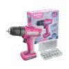 EXTOL LADY 402402 vrtací šroubovák aku, růžový, 12V Li-ion, 1500mAh