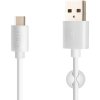 USB/USB-C kabel, USB 2.0, 1m,bílý FIXED