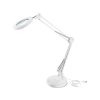 EXTOL LIGHT 43161 lampa stolní s lupou, USB napájení, bílá, 2400lm, 3 barvy světla, 5x zvětšení