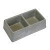 Miska dvoumiska čtverce 245x135x75mm beton   (86)