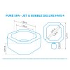 Marimex Pure Spa - Jet & Bubble Deluxe HWS 4   (11400242)   vířivý bazén