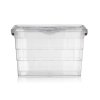 Box úložný VILARD 14l,36x26x23,5cm,víko,klip,madlo,PH TRA/KOUŘ