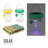 Lucerna solární s lapačem hmyzu LED pr.7cm, v.9cm PP/PS mix barev