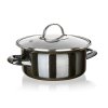 Hrnec + skl.poklice pr.18cm 1,31l METALLIC Black