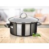 Hrnec + skl.poklice pr.22cm 3,7l METALLIC Black
