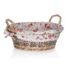Košík ROSES kulatý 30x12cm s uchy proutěný