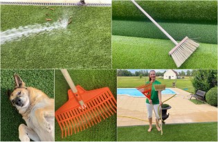 Jak udržovat umělý trávník