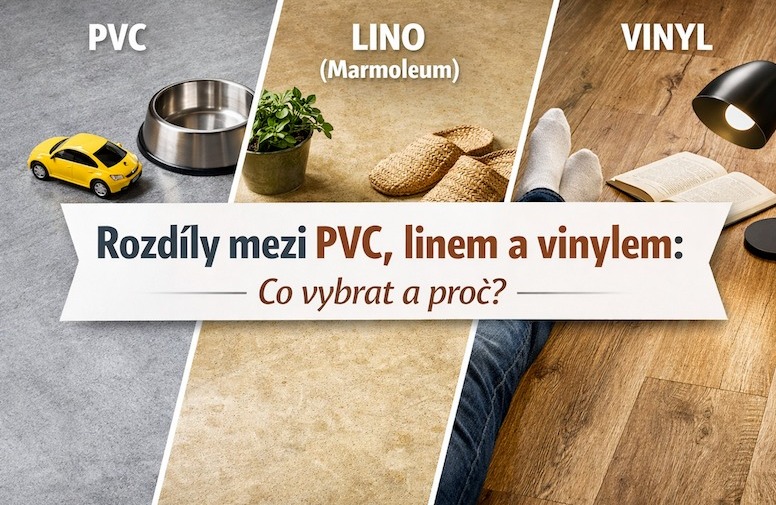 Rozdíl mezi PVC, linem a vinylem?