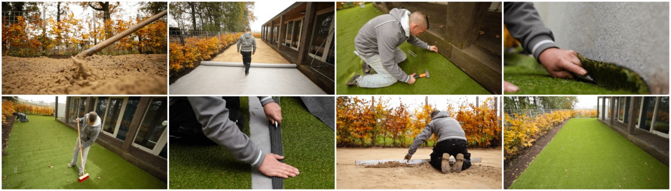 Jak položit umělý trávník? Návod a postup pokládky.