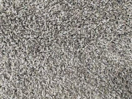 Zbytek koberce - Shaggy Lush šedý  2,00 x 2,60m