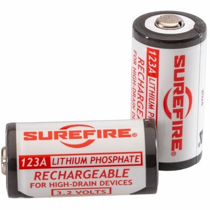 SureFire nabíjecí akumulátor 2 x LFP123A 3,2V/450mAh LiFePO4