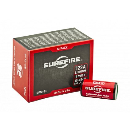 Balení 12 ks baterií Surefire SF123A Lithium 3V