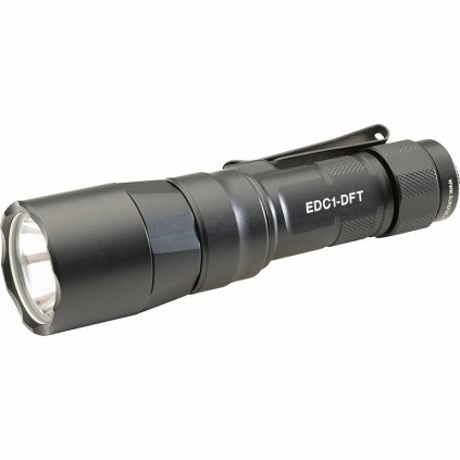 EDC1-DFT-BK -  LED svítilna 650lm, dosvit až 616m, 18350 aku s mikro USB, černá