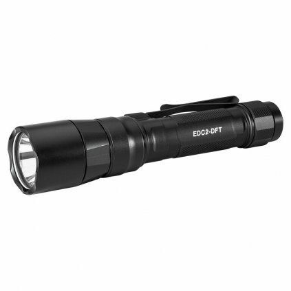 EDC2-DFT-BK -  LED svítilna 700lm, dosvit až 632m, 18650 aku s mikro USB, černá