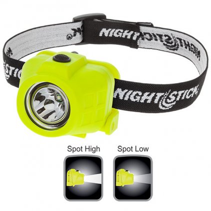 NIGHTSTICK - čelová LED svítilna, ATEX, 115 lm, 3xAAA - žlutá