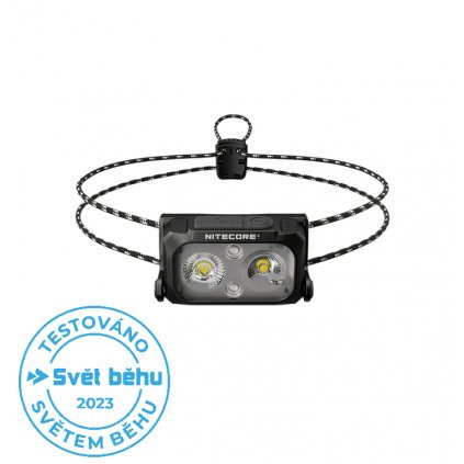BAZAR - NITECORE NU25 UL čelovka, bodová a prostorová LED, červená LED, 400 lm, Li-ion, USB-C, provázkový popruh