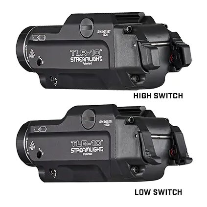 Streamlight TLR-10 FLEX  Taktická LED svítilna 1000 lm, 2xCR123A, horní/dolní spínač, prodej možný pouze v rámci ČR, PRODEJ MOŽNÝ POUZE NA ÚZEMÍ ČR!!!