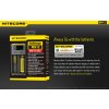 NITECORE i2 NEW inteligentní nabíječka-dvě nezávislé pozice, nabíjí Li-Ion, Ni-MH, Ni-Cd, 12/230V