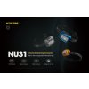 NITECORE NU31 čelovka, USB-C nabíjecí, 550 lm / 145 m dosvit, integrovaný Li-ion aku. 1800 mAh