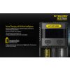 NITECORE SC2 digitální rychlonabíječka- dvě nezávislé pozice, nabíjí Li-Ion, Ni-MH, Ni-Cd, 12/230V