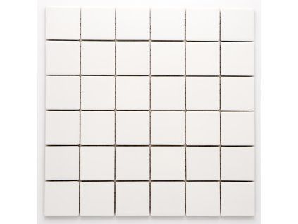 MC48 014 keramická mozaika bílá 48x48mm