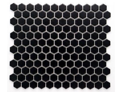 MCH 004 keramická mozaika černá 23x26mm