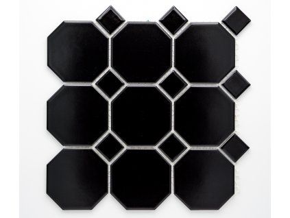 MCO 005 keramická mozaika černá 97x97mm