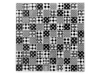 3652 sklenena mozaika vicebarevna patchwork 23x23x8mm