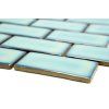 4734 2 keramicka mozaika tyrkysova 50x100mm