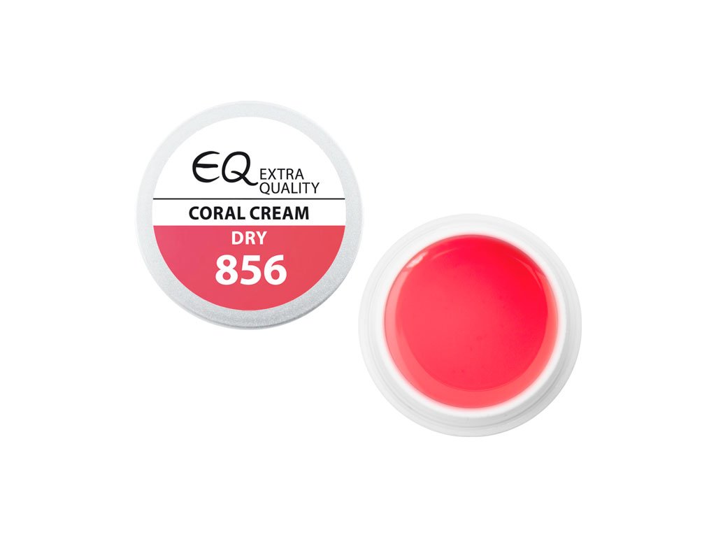 EBD 856 - Extra Quality Dry Color Gel - CORAL CREAM, 5g (Gel màu không chùi  - lý tưởng cho nail art