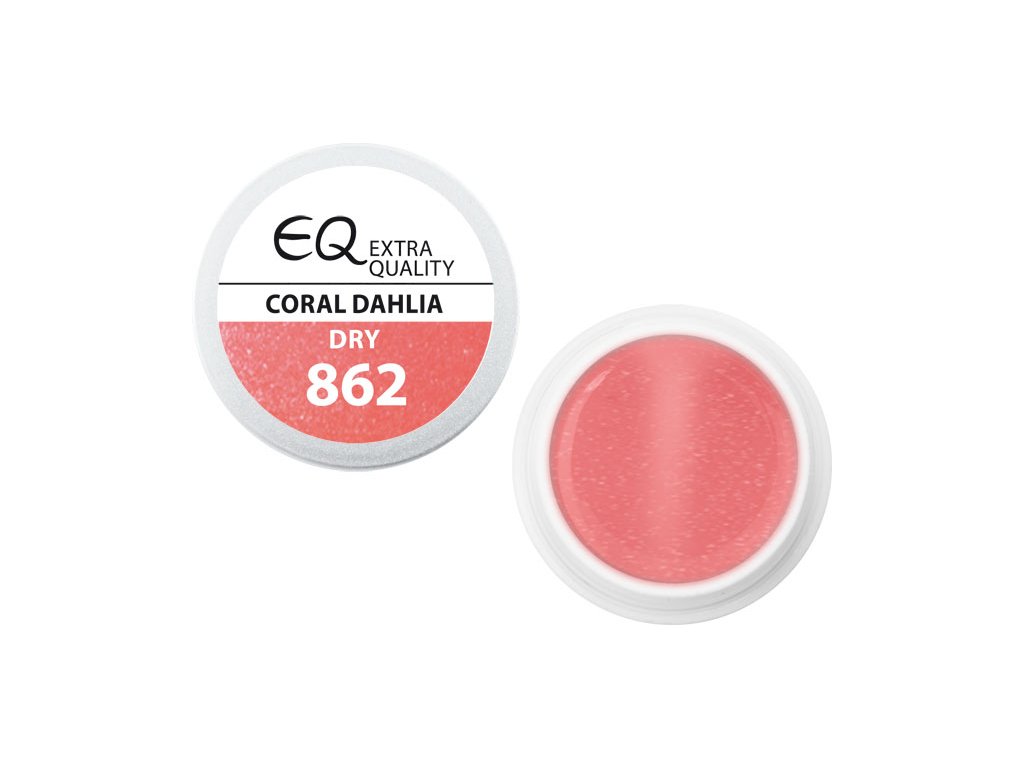 EBD 862 - Extra Quality Dry Color Gel - CORAL DAHLIA, 5g (Gel màu không chùi  - lý tưởng cho nail ar