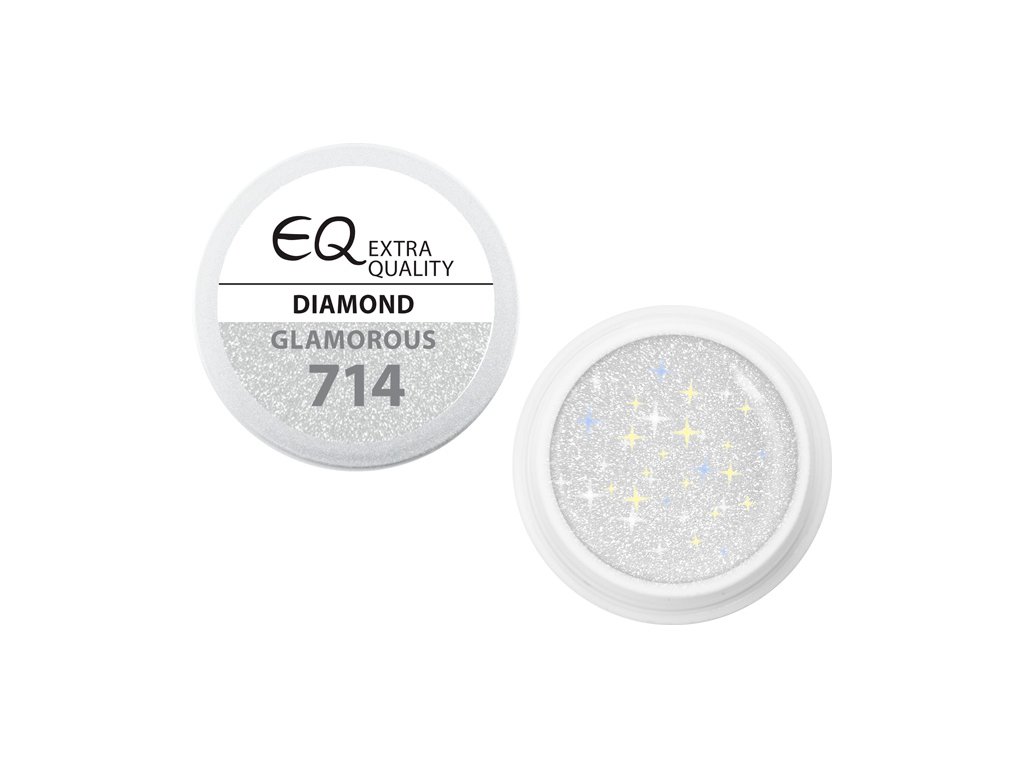 EBD 714 - Extra Quality Color Gel - GLAMOROUS DIAMOND, 5g (silver line)