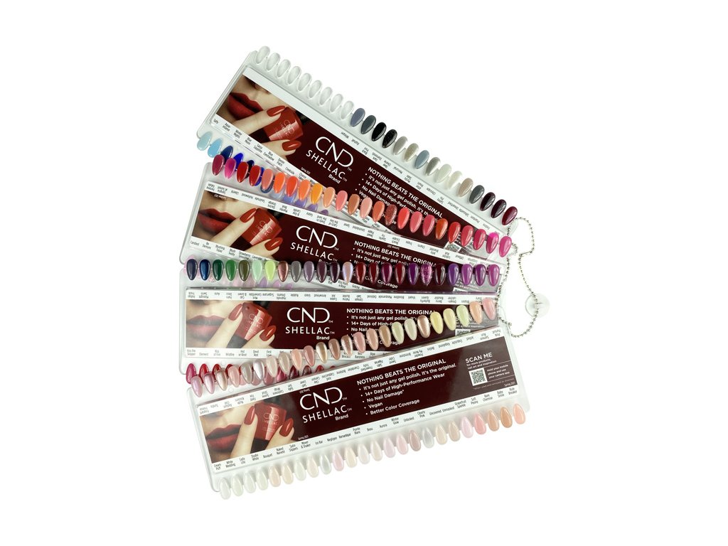 CND CND™ SHELLAC™ COLOR PALETTES 2021 – original bảng màu CND SHELLAC với cả Base vá Top Coat